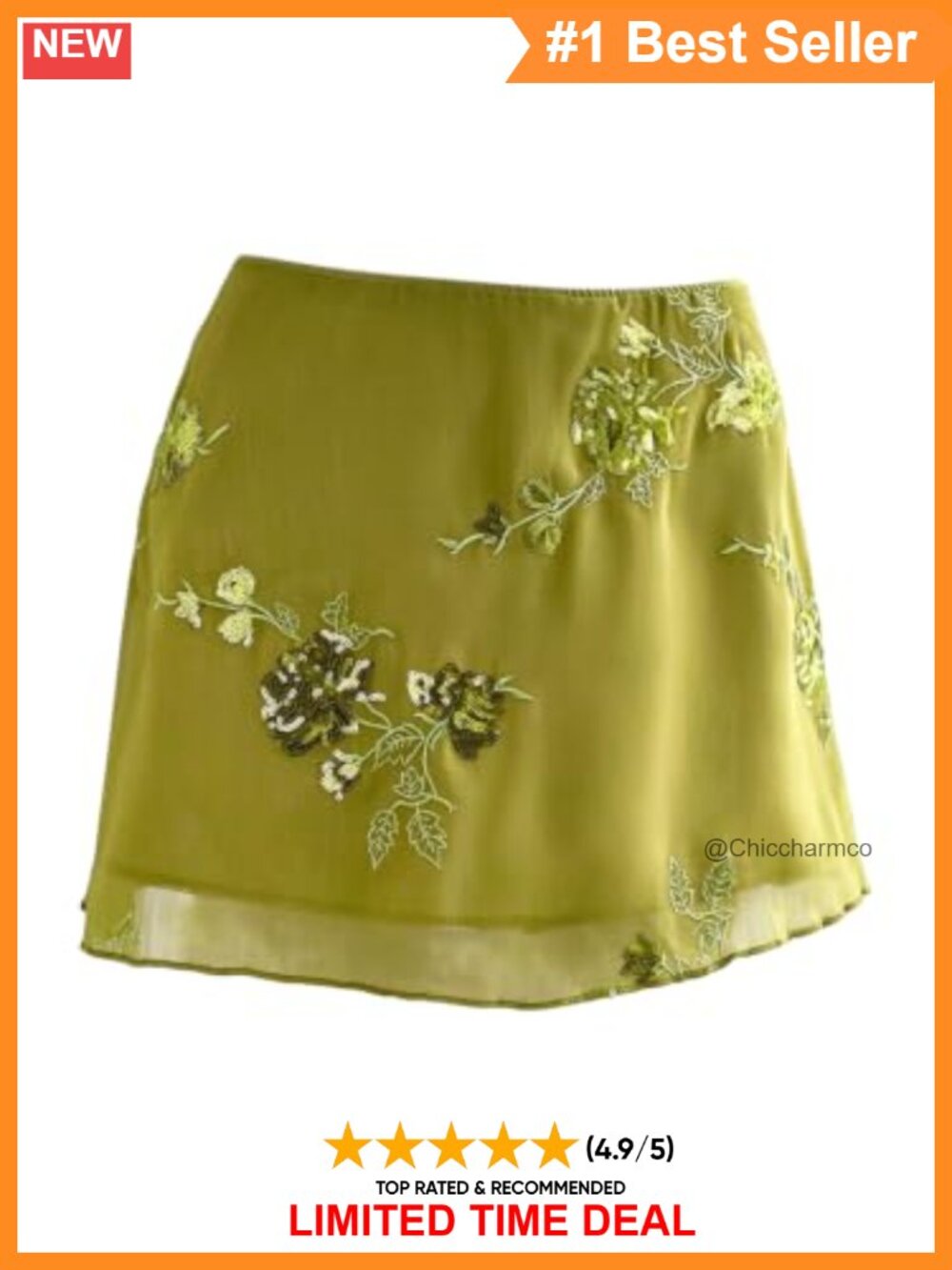 Sparkly Sequin Mini Skirt Beaded Floral Low Rise Y2K Boho